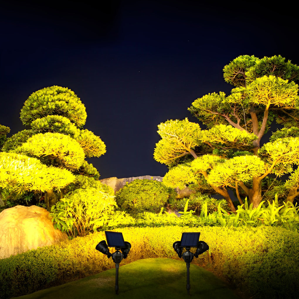 2 Pack Waterproof Intelligent Motion Sensor LED Solar Lawn Lights