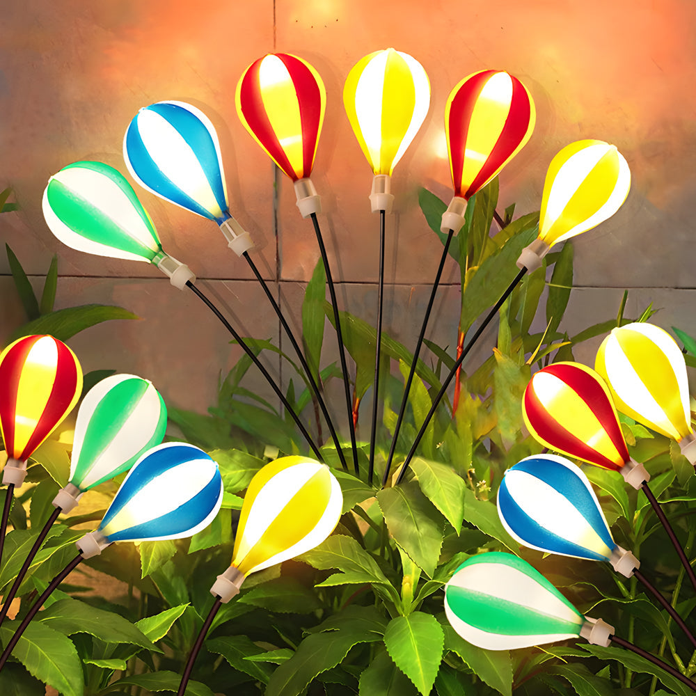 2 PCS Solar Swinging 6LED Taavita Balloon Swaying Light Garden Stake Lights