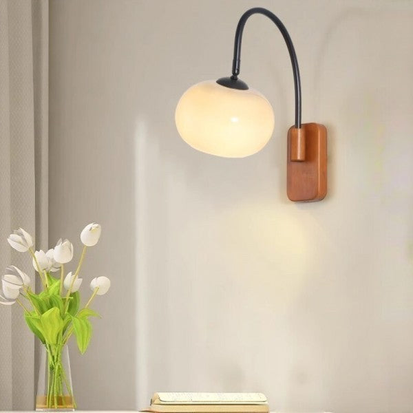 LuxeGlow Rotating Glass Wall Sconce for Stunning Ambiance