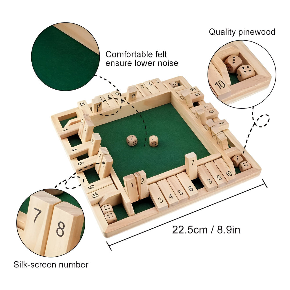 Family-Friendly Wooden Math Game for Fun Learning