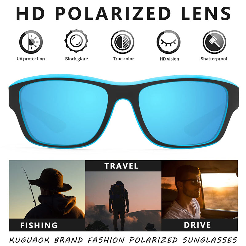 UV400 Protection Sports Sunglasses with Polarized Lenses