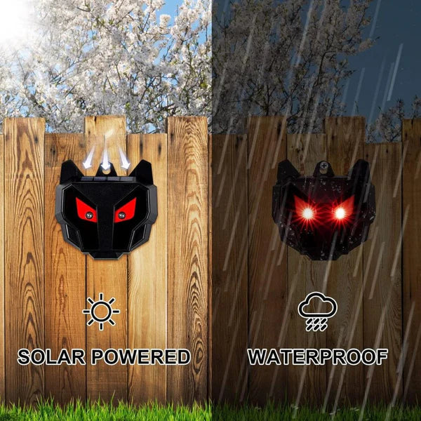 2-Pack Solar-Powered Repeller for Nocturnal Animals Outdoors