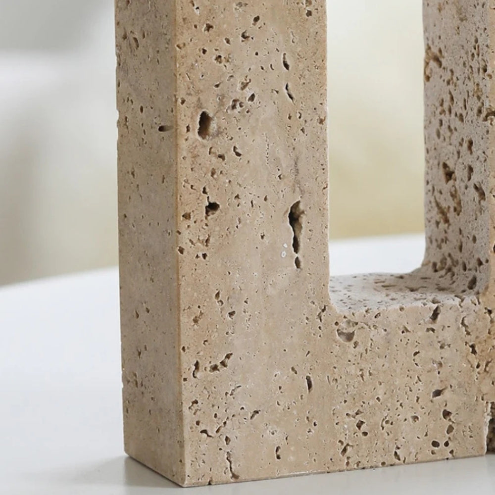 LuxeStone – Elegant Dual Candle Holder for Modern Spaces