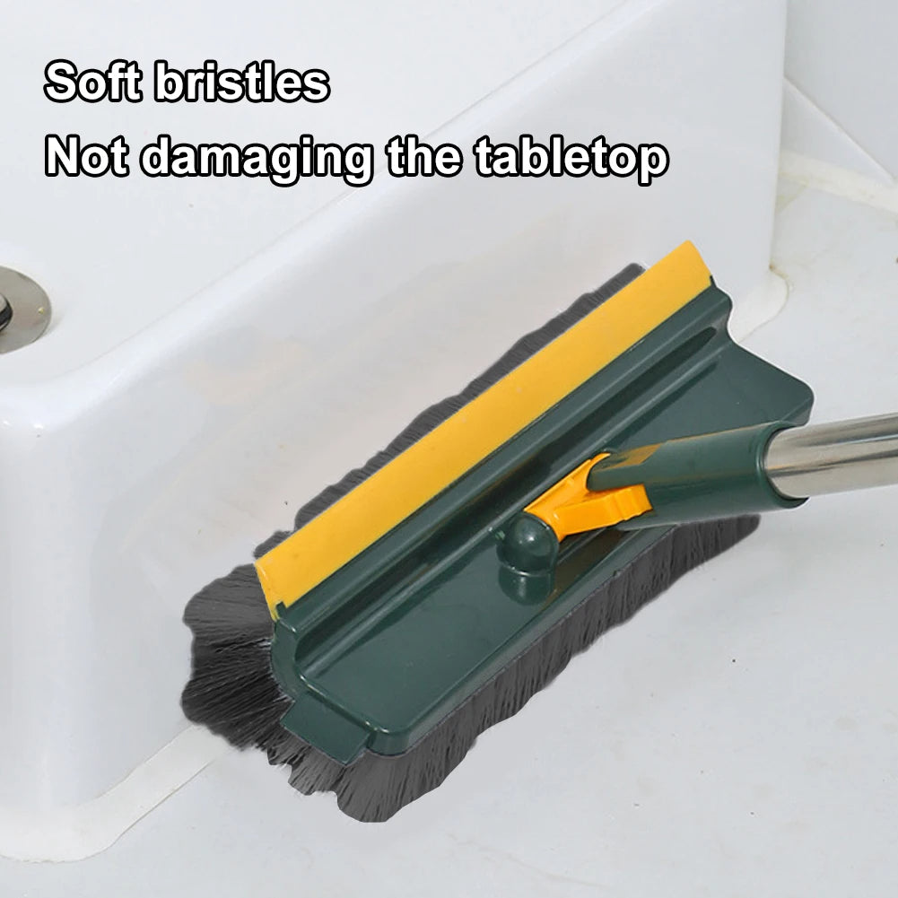 Stiff Bristle Floor Scrubbing Brush with Extended Handle