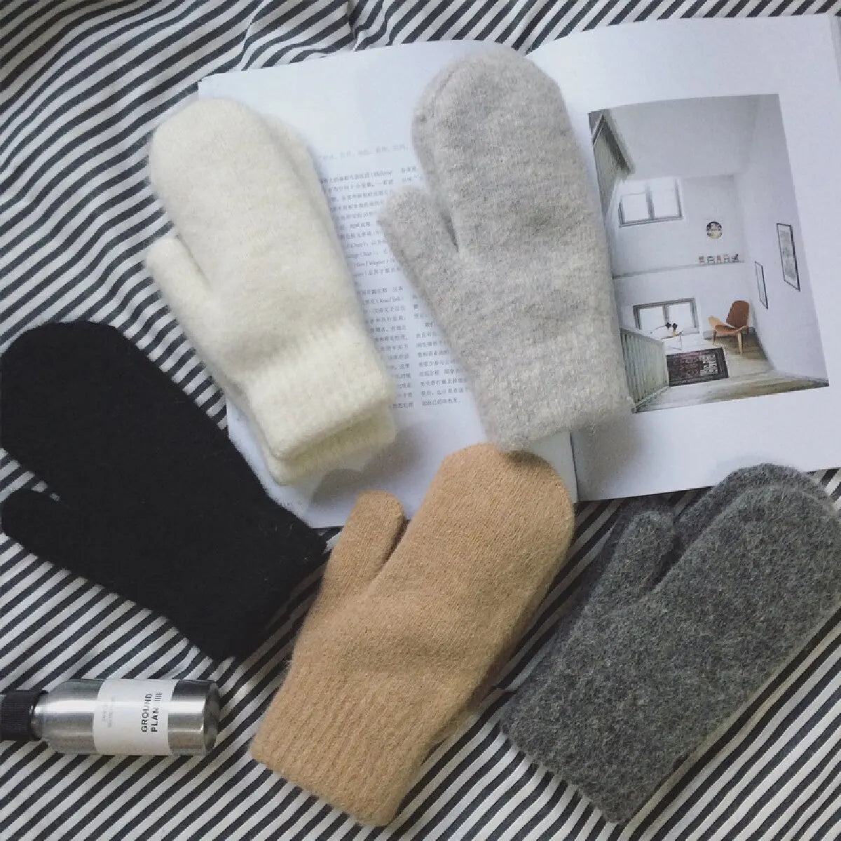 Luxurious Knit Winter Gloves for Women