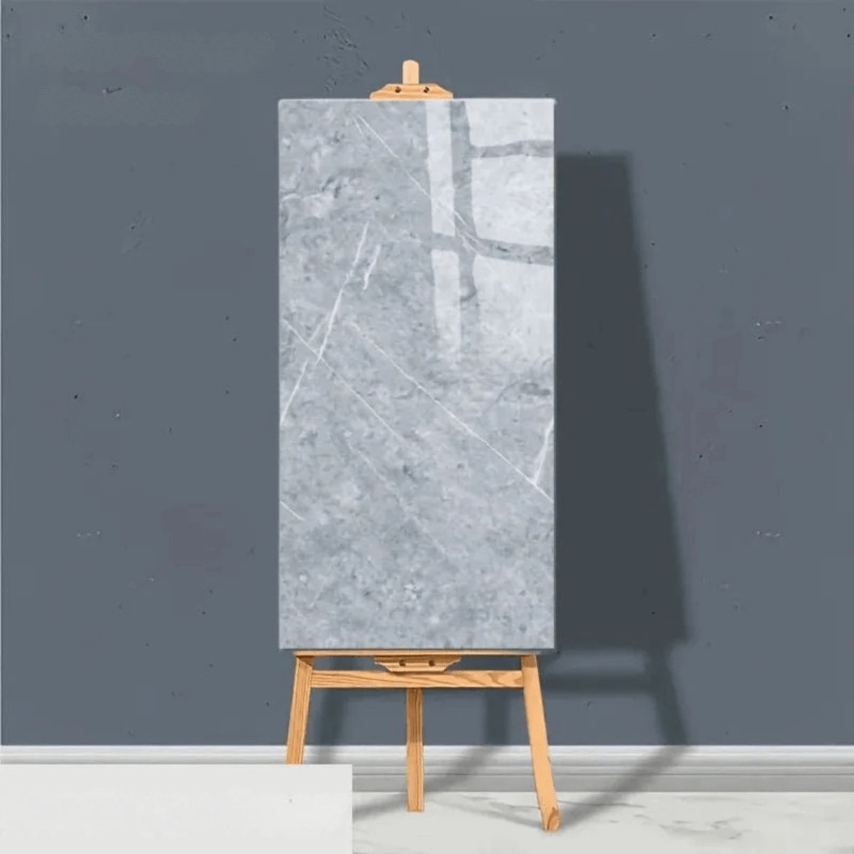 Luxura Peel-and-Stick Marble Effect PVC Floor Tiles
