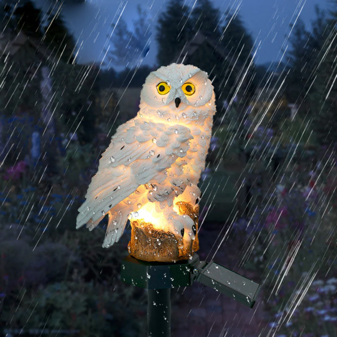 Charming Owl Solar Pathway Light for Outdoor Spaces