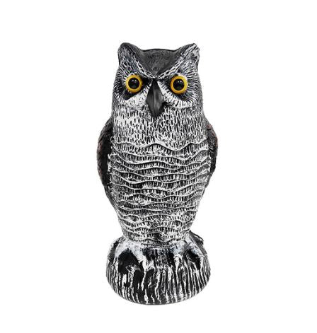 Lifelike Owl Garden Guardians - Set of 2 Natural Pest Deterrents