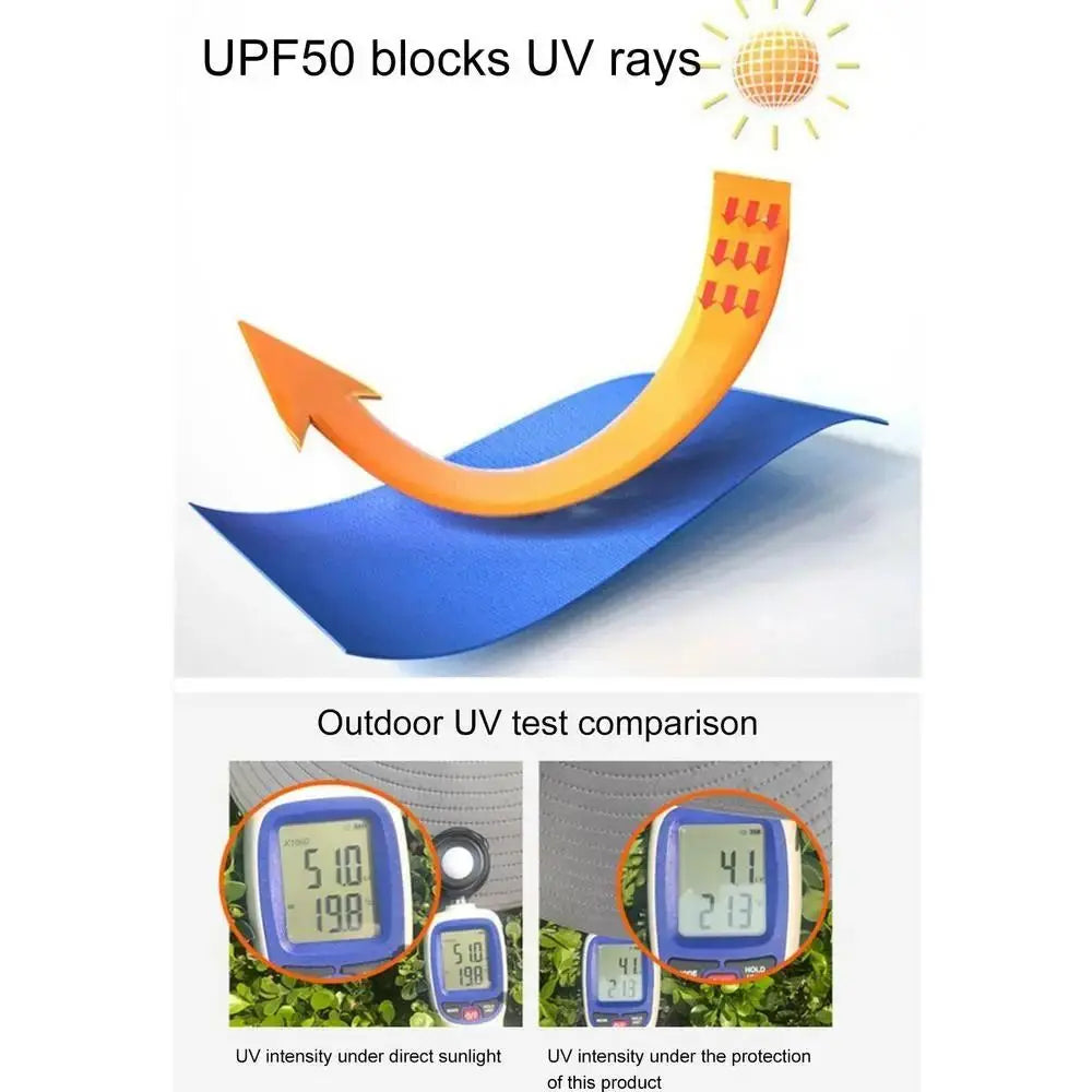 Kids' Sunshade Hat with Built-in Solar Cooling Fan