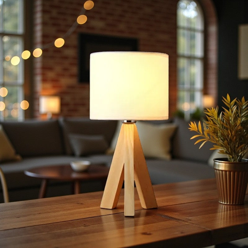 Sleek Compact Lamp with Gentle Warm Glow for Any Room