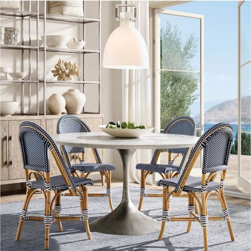 Sora Cloche Pendant — Glass and Copper Kitchen Island Light Fixture