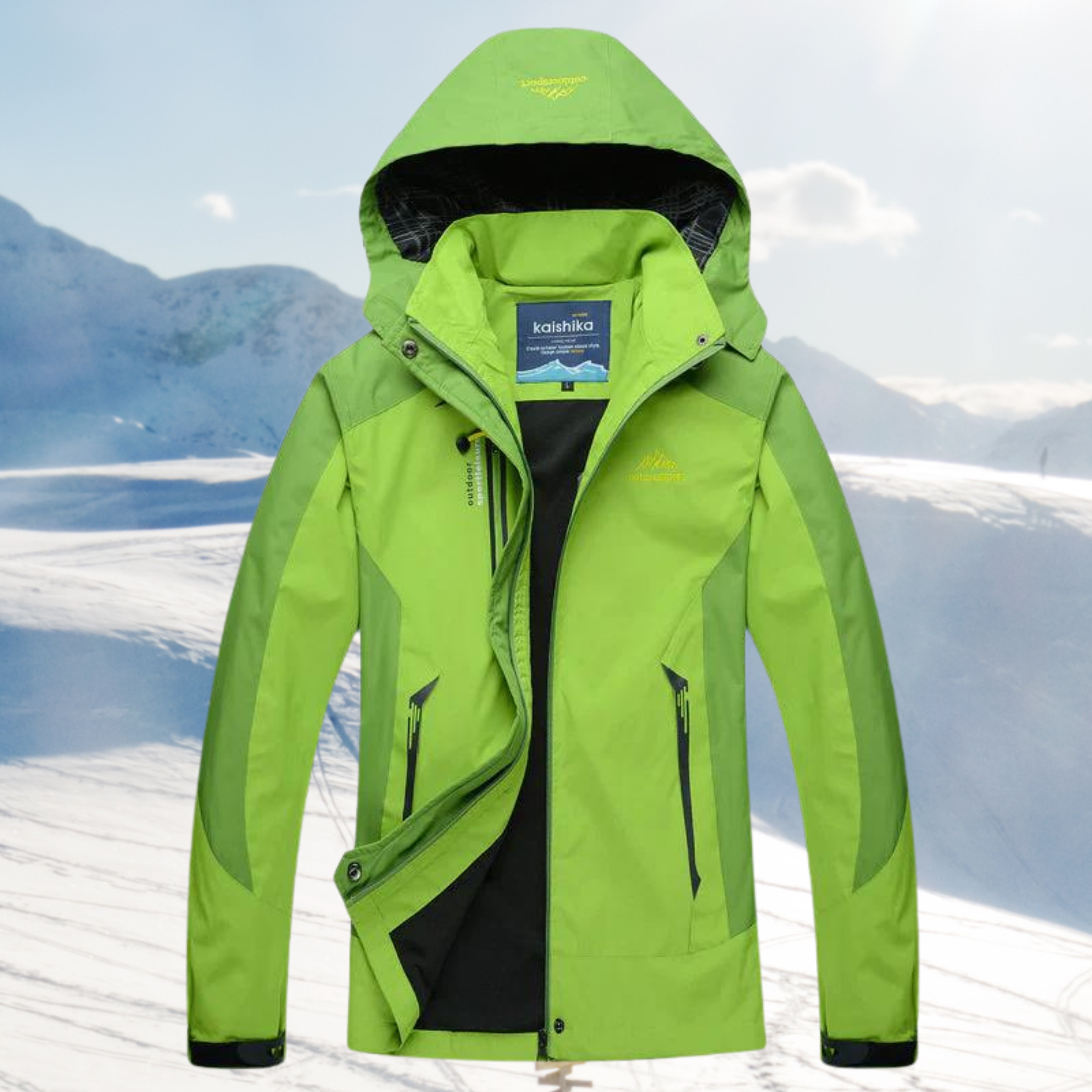 Women’s Waterproof Hiking Jacket | Waterproof & Windproof Design | Zippered Pockets & Hood | Comfortable Fit for Outdoor Use