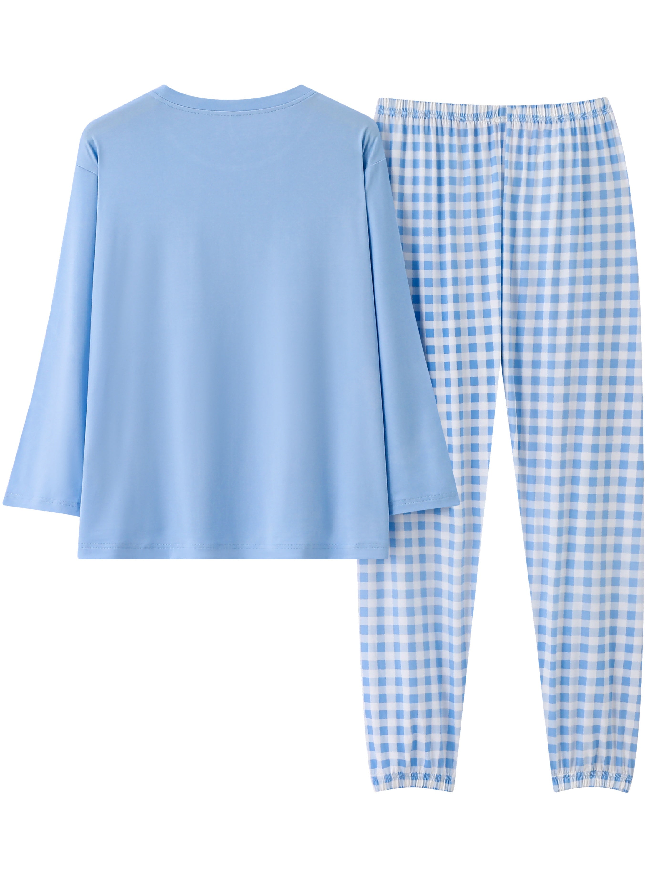 Plus Size Pajama Set | Long Sleeve | Comfortable Stretch Fit | Polyester