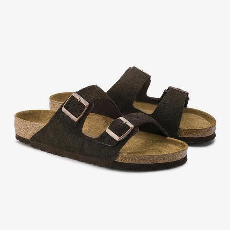 Orthopedic Sandals | Cork Footbed & Dual Buckle Straps | Casual Comfort & Support