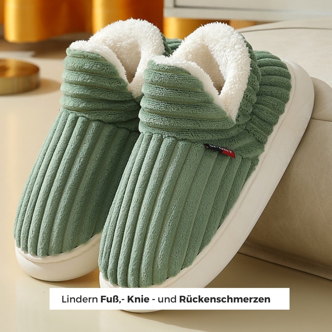 Indoor Slippers for Adults | Fluffy Flannel Fleece & Non-Slip Sole | Therapeutic Cushioning for Foot Pain Relief | Multiple Stylish Colors