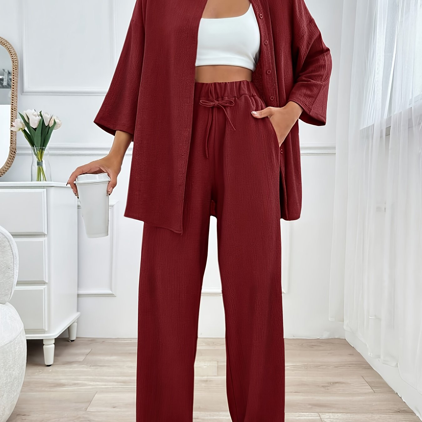 Loungewear Set | Loose Fit | All-Day Comfort | Polyester