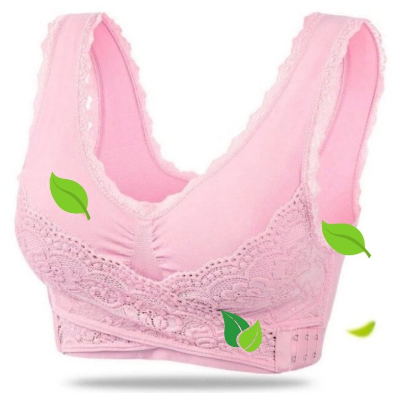 Wireless Lace Bralette | Wire-Free Support & Adjustable Crisscross Straps | Breathable Seamless Fabric | Posture Improvement & Natural Lift