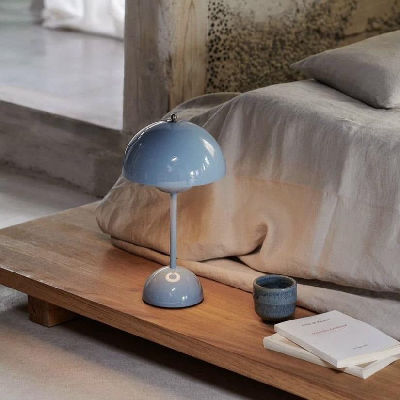 Wireless LED Table Lamp | Touch Dimming & Adjustable Brightness | Lacquered Stainless Steel | Portable & Stylish Design