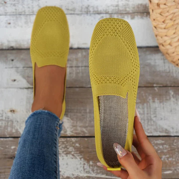 Women’s Slip-On Shoes | Orthopedic Arch Support | Knit Upper Breathable Design | Comfortable Fit