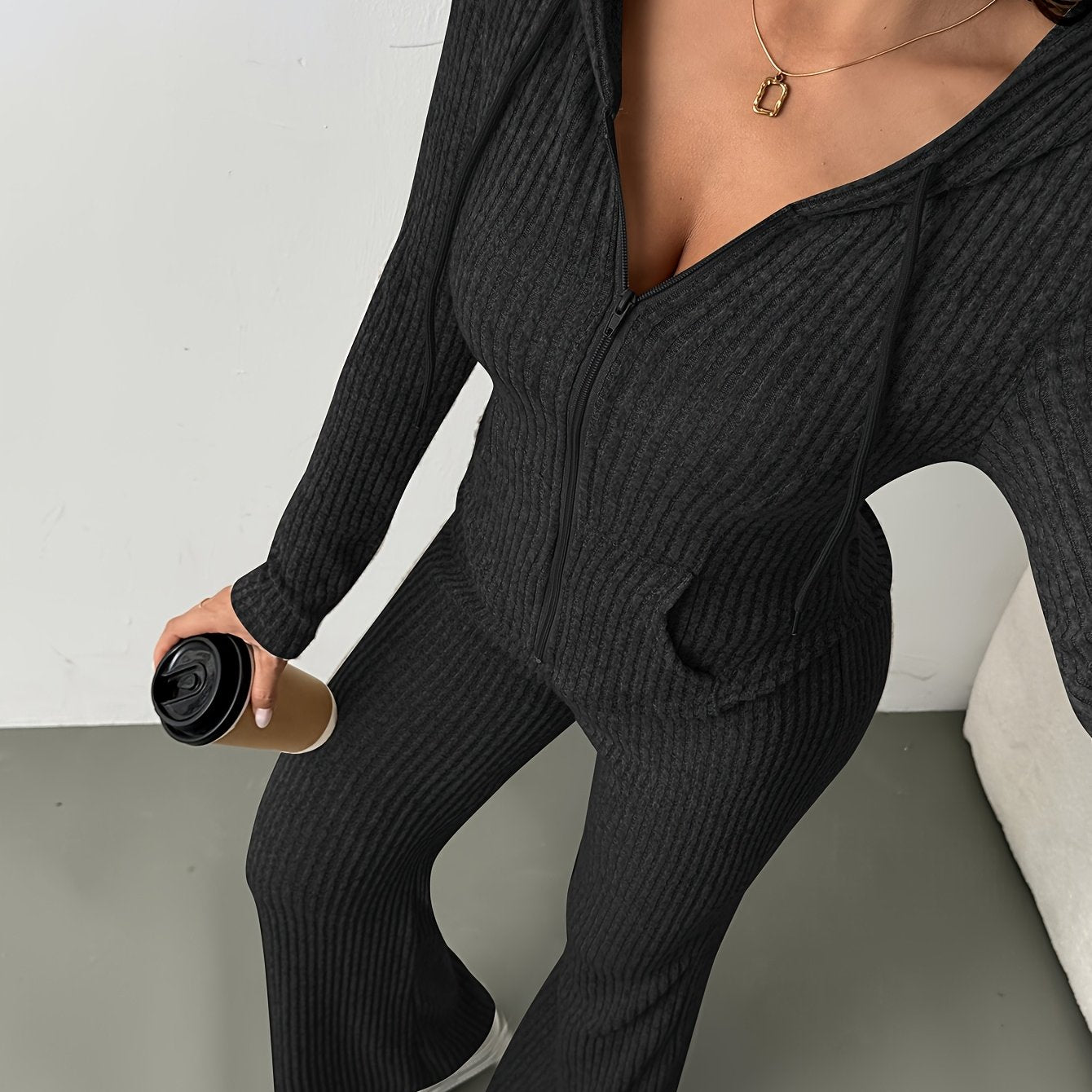 Women's Lounge Set | Long Sleeve | All-Season Comfort | Polyester