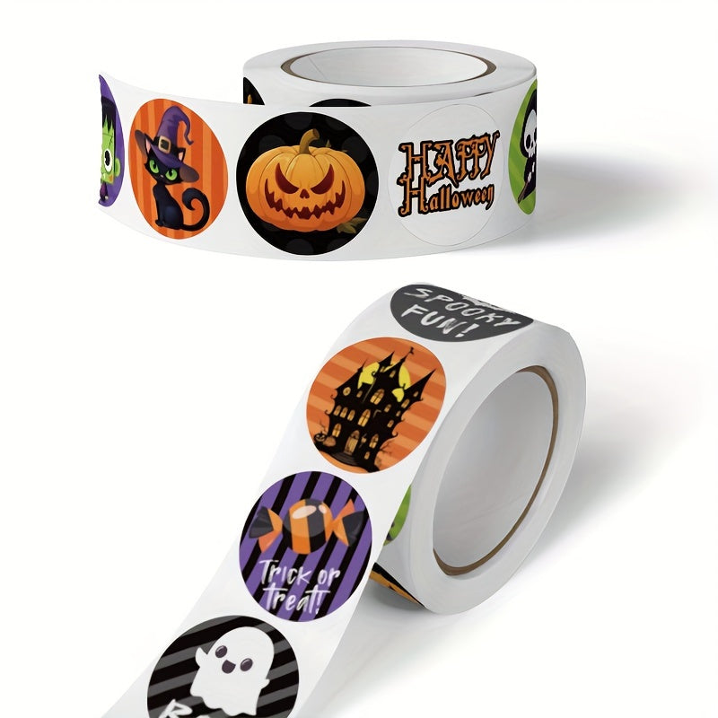 1000-Pack Halloween PVC Stickers – Spooky Waterproof Party Decorations