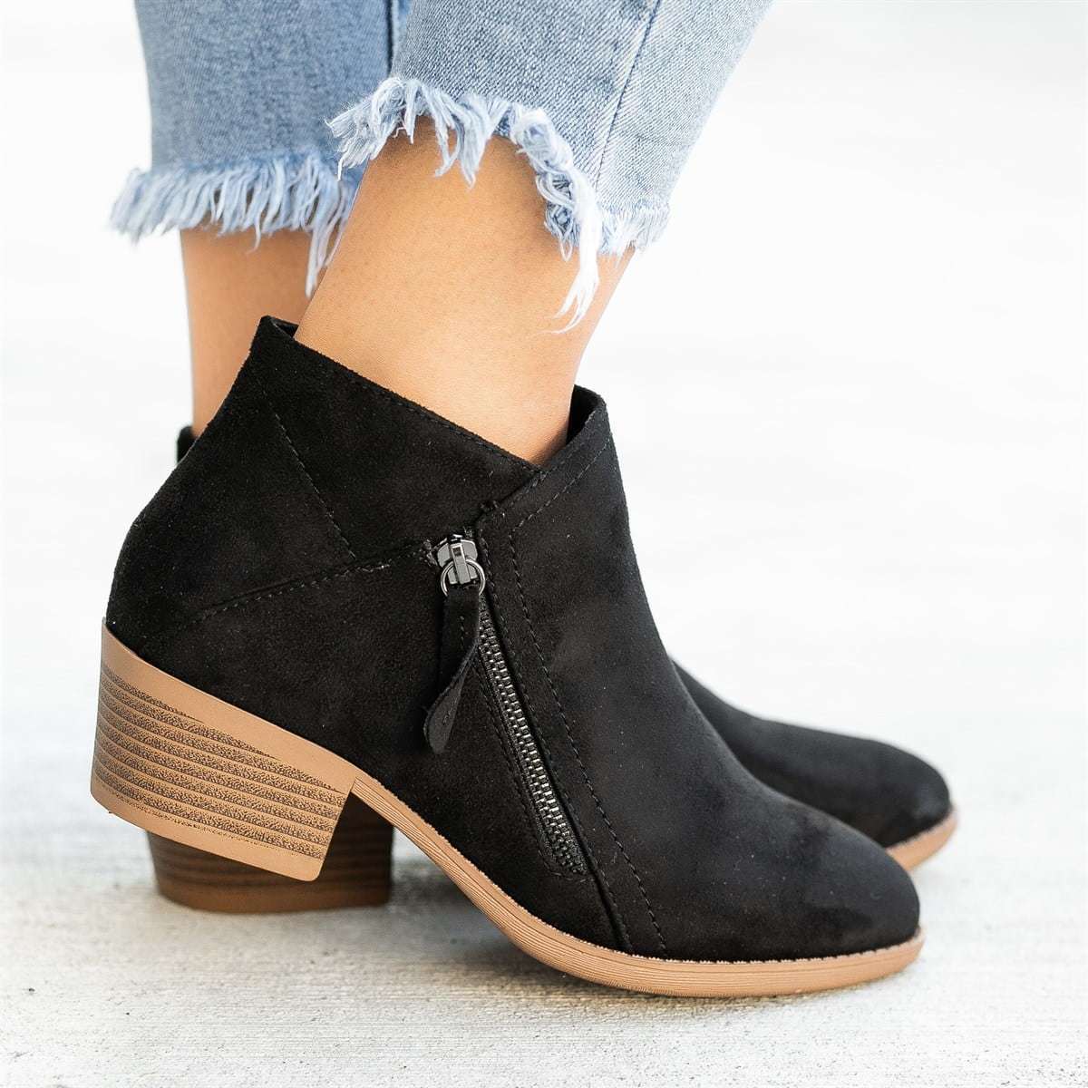 Women’s Ankle Boots | Orthopedic Support & PU Leather | Side Zipper Closure | Comfortable Fit