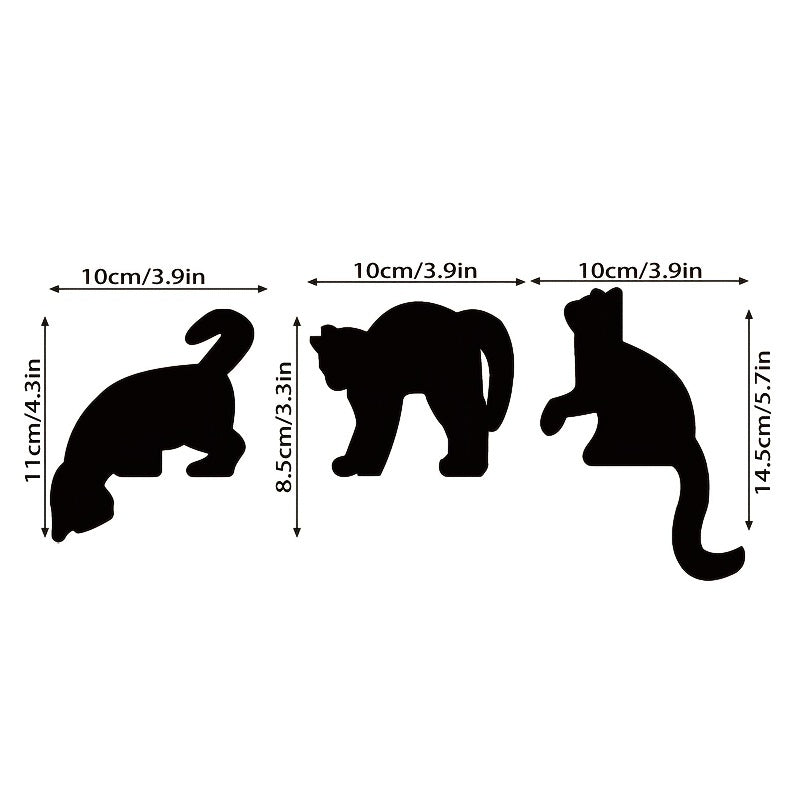Rustic Wooden Black Cat Halloween Decorations – Spooky Door Silhouettes