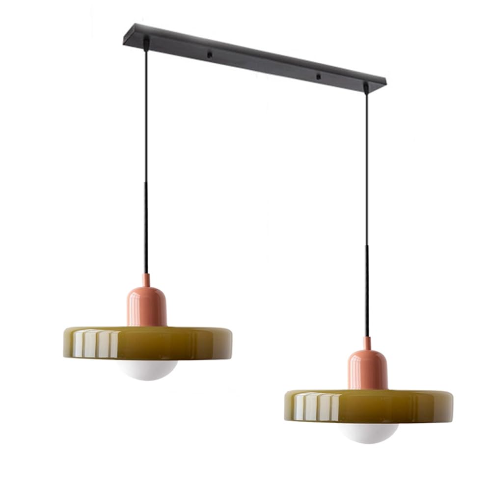 2 Heads Taavita Modern Glass Pendant Light - Elegant and Versatile Design