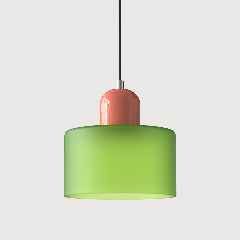 Pendant Light | Bauhaus-Inspired Glass Shade | Adjustable Hanging Length | Easy Assembly