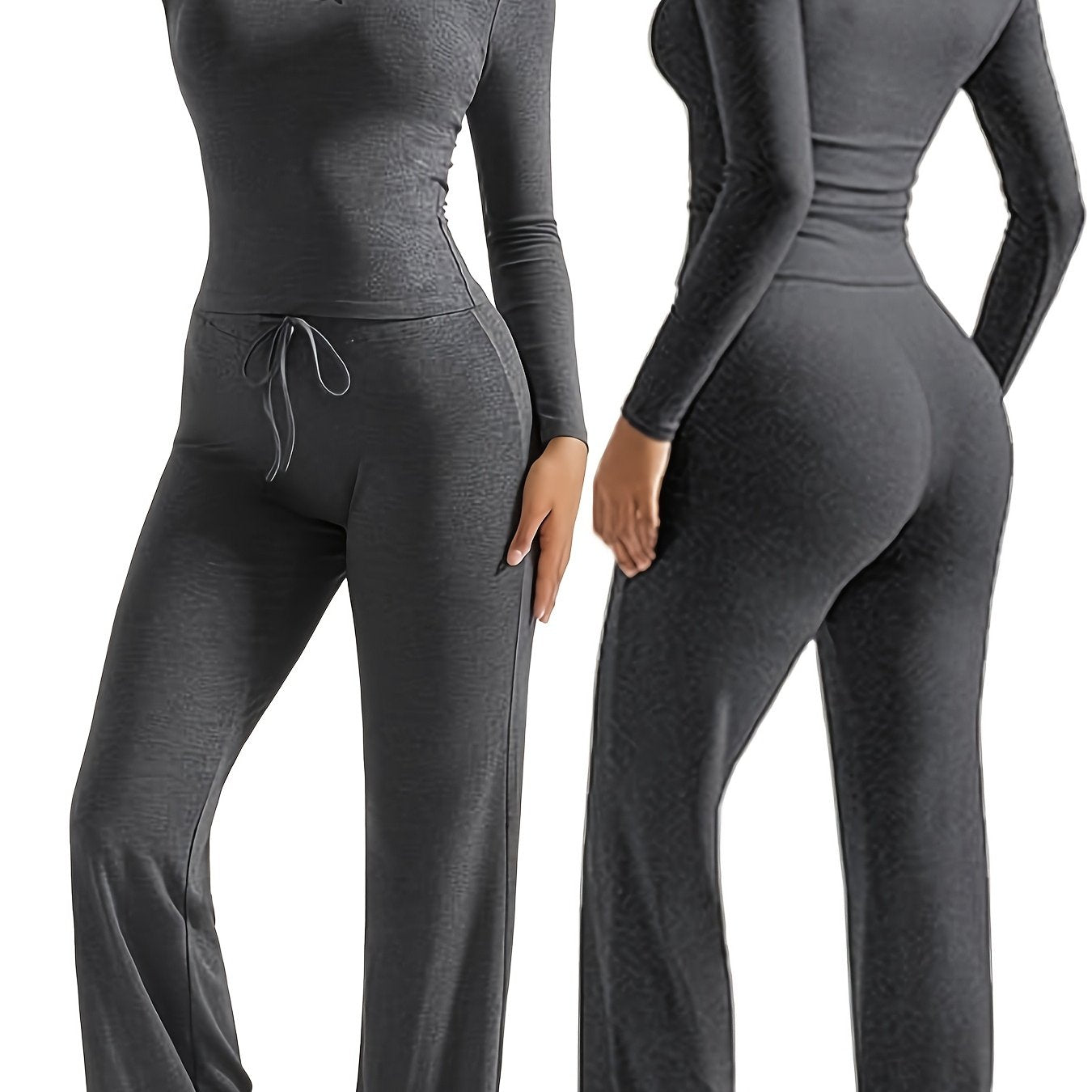 Women’s V-Neck Pants | Stretchy Fit | Comfortable Everyday Wear | Rayon Blend