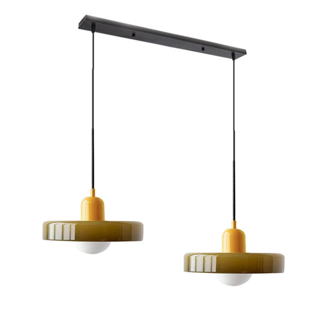 2 Heads Taavita Modern Glass Pendant Light - Elegant and Versatile Design