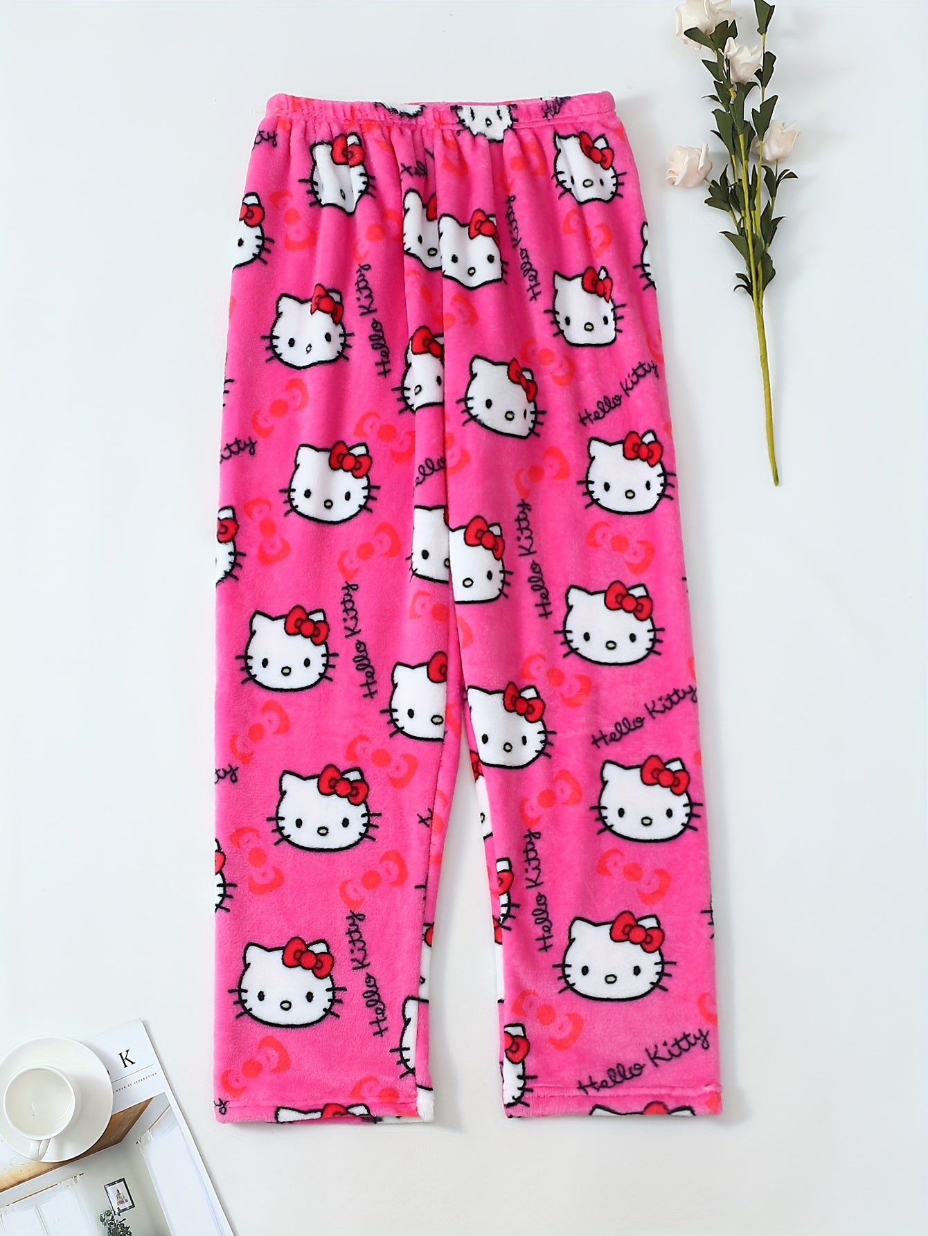 Flannel Sleep Pants | Cartoon Print | Warm and Cozy Comfort | Polyester