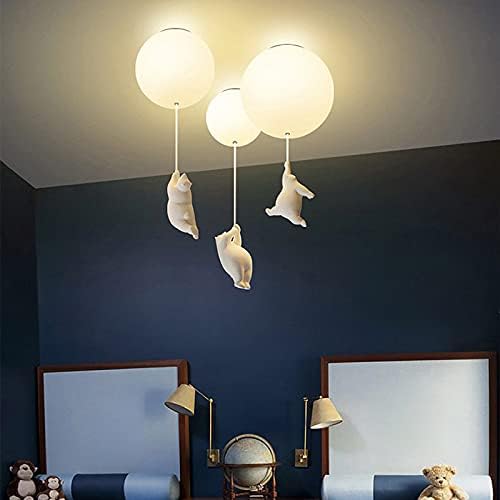 Whimsical Bear Balloon Ceiling Fixture for Bright Spaces