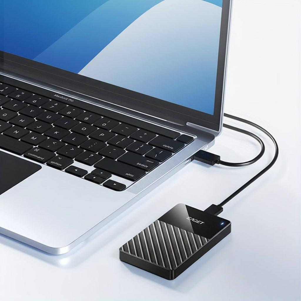 Compact USB 3.0 Portable SSD for Effortless File Storage