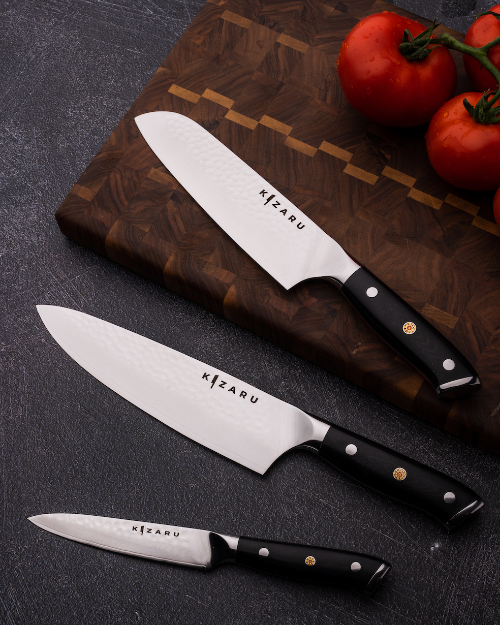 Ryzensta — Damascus Steel Kitchen Knife Set with Precision Blades