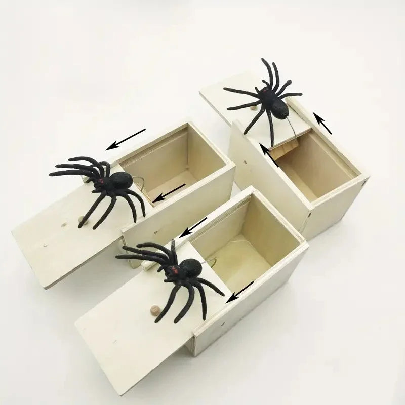 Halloween Spider Prank Box with Realistic Surprise for Spooky Fun