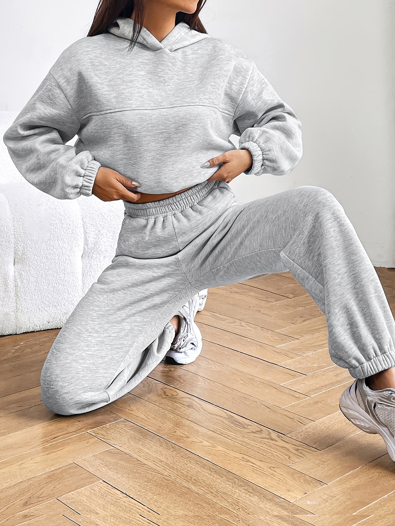 Hoodie and Jogger Set | Fleece-Lined | All-Day Warmth | Polyester