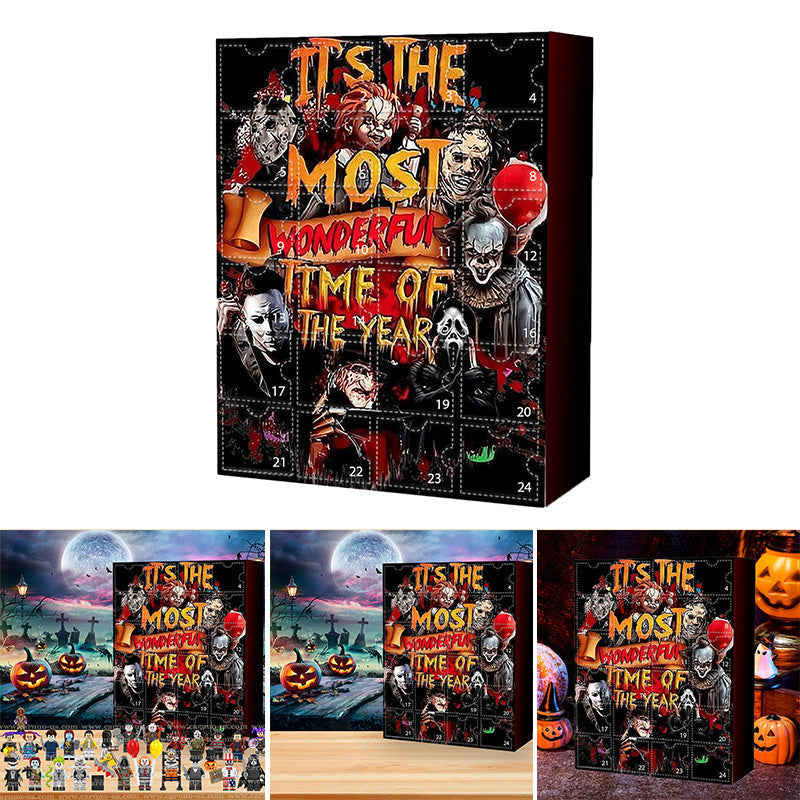 Halloween Horror Movie Advent Calendar with 24 Spooky Collectibles