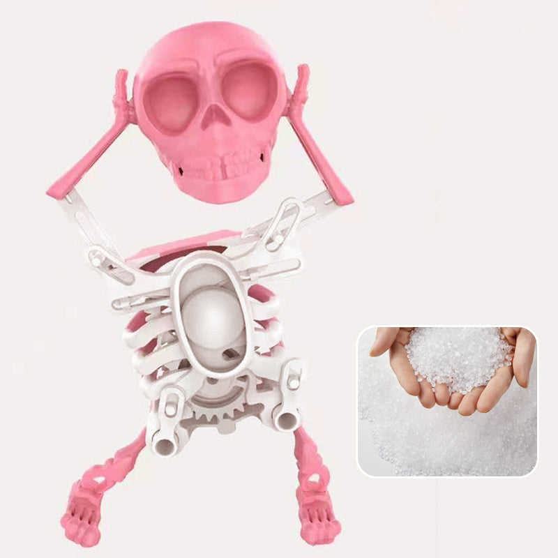 3D Printed Dancing Skeleton Halloween Decoration with Light & Sound Effects