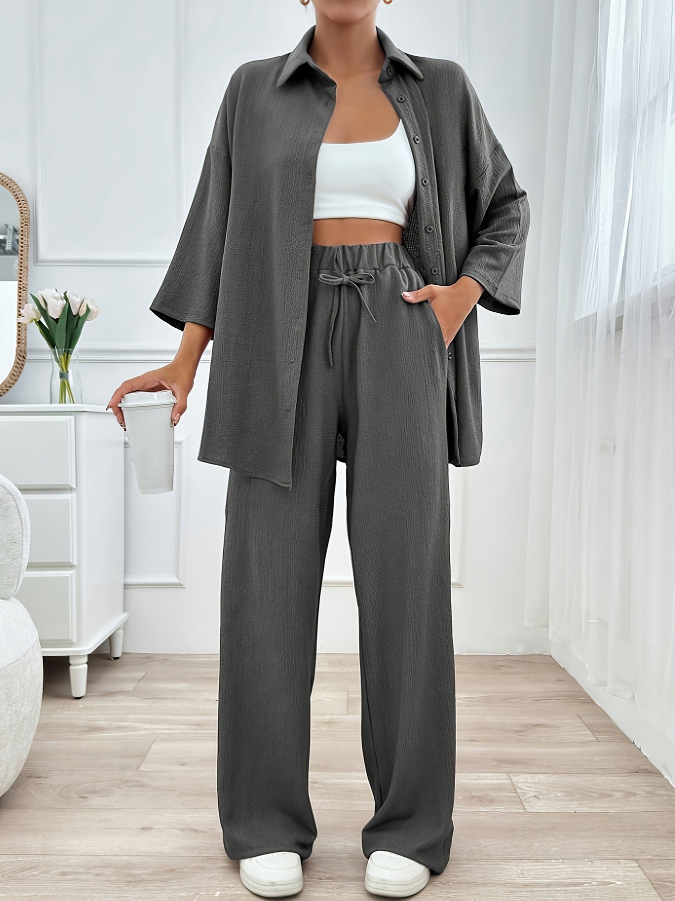 Loungewear Set | Loose Fit | All-Day Comfort | Polyester