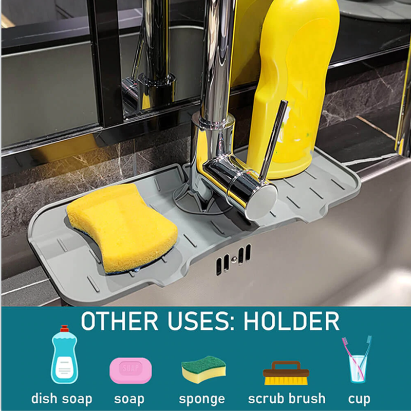 Drip Catcher Tray for Faucet Handles in Silicone Material