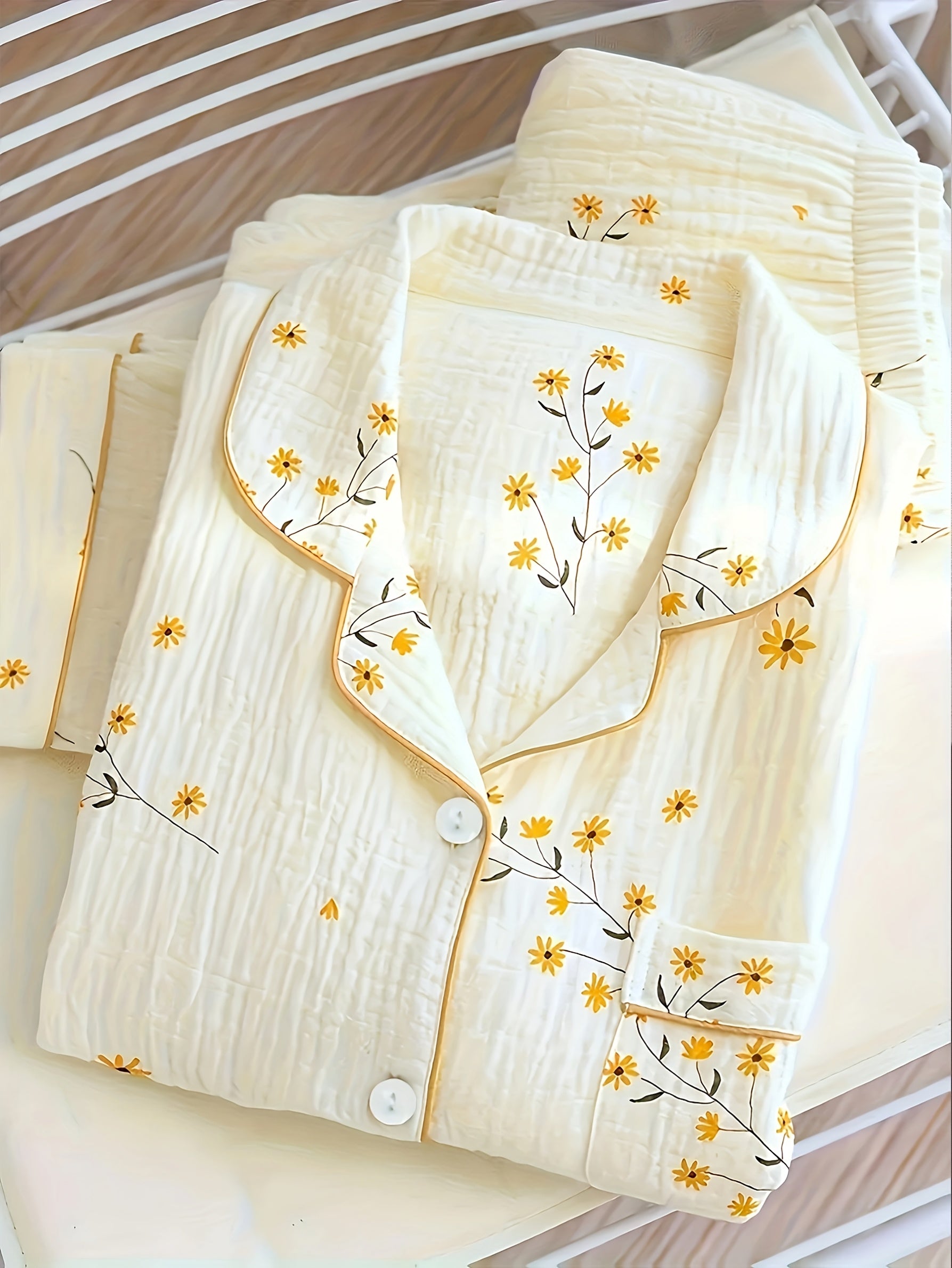 Women's Pajama Set | Long Sleeve | Soft Polyester Comfort | Machine Washable