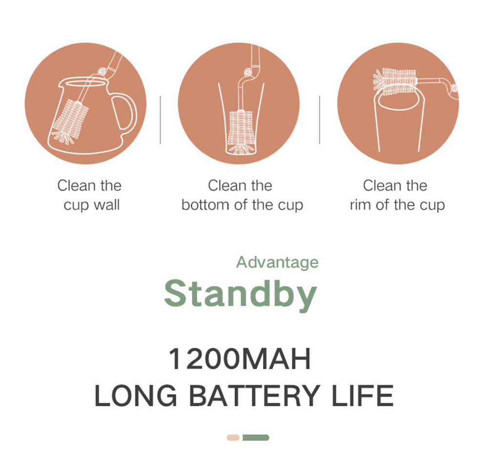 Electric Brush for Cleaning Baby Bottles