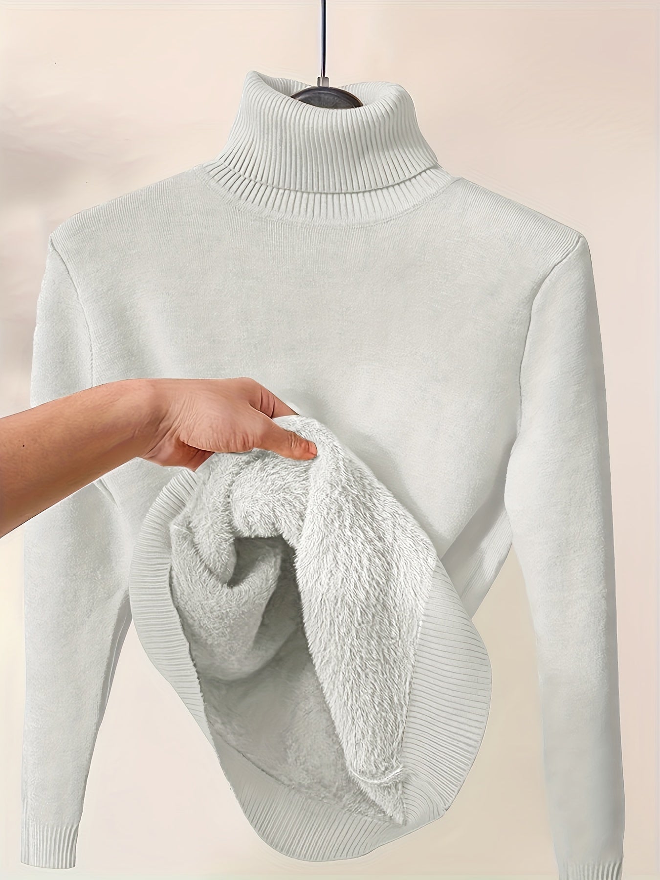 Turtleneck Sweater | Thick Knit | Extra Warm Comfort | Fabric