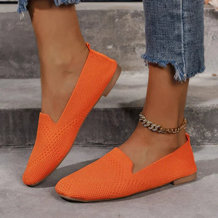 Women’s Slip-On Shoes | Orthopedic Arch Support | Knit Upper Breathable Design | Comfortable Fit
