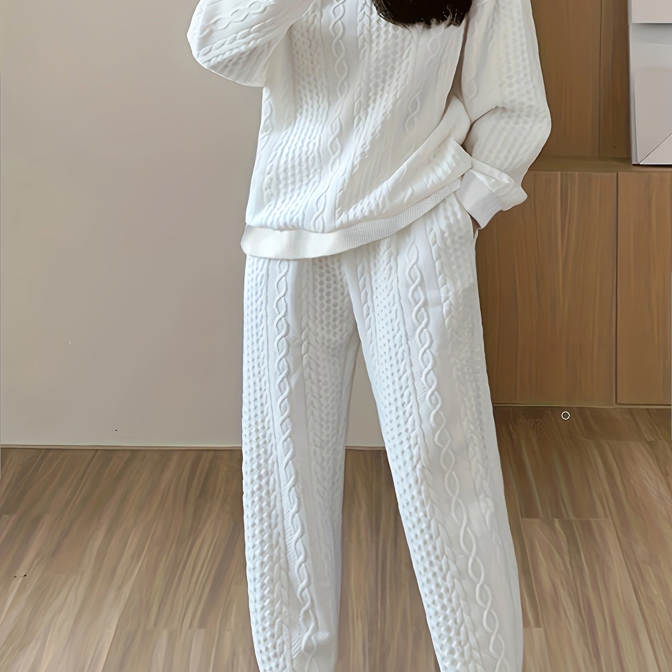 Crew Neck Sweater | Solid Color | Breathable Comfort | Polyester