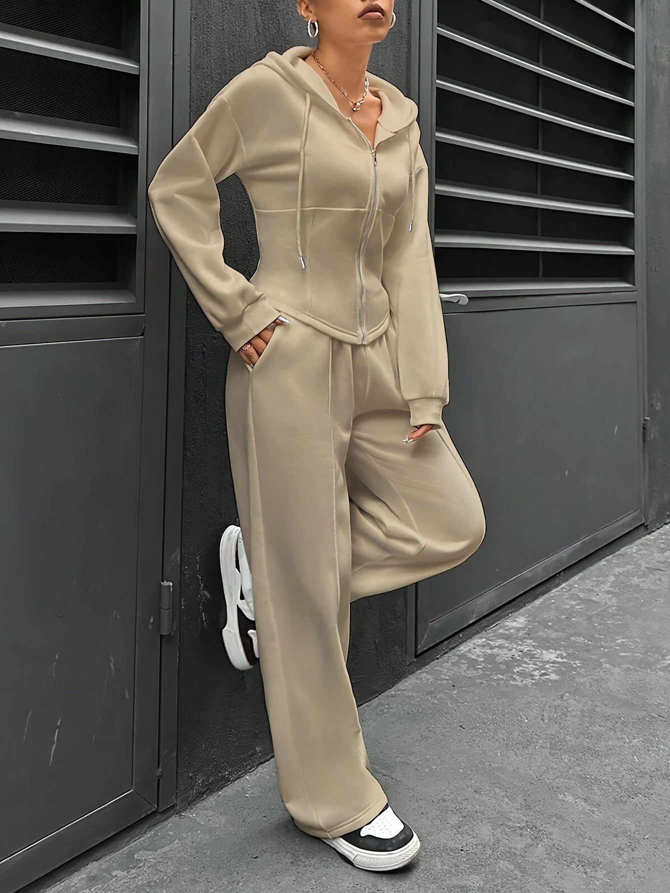 Hoodie and Sweatpants Set | Lightweight | Comfortable Everyday Wear | Polyester