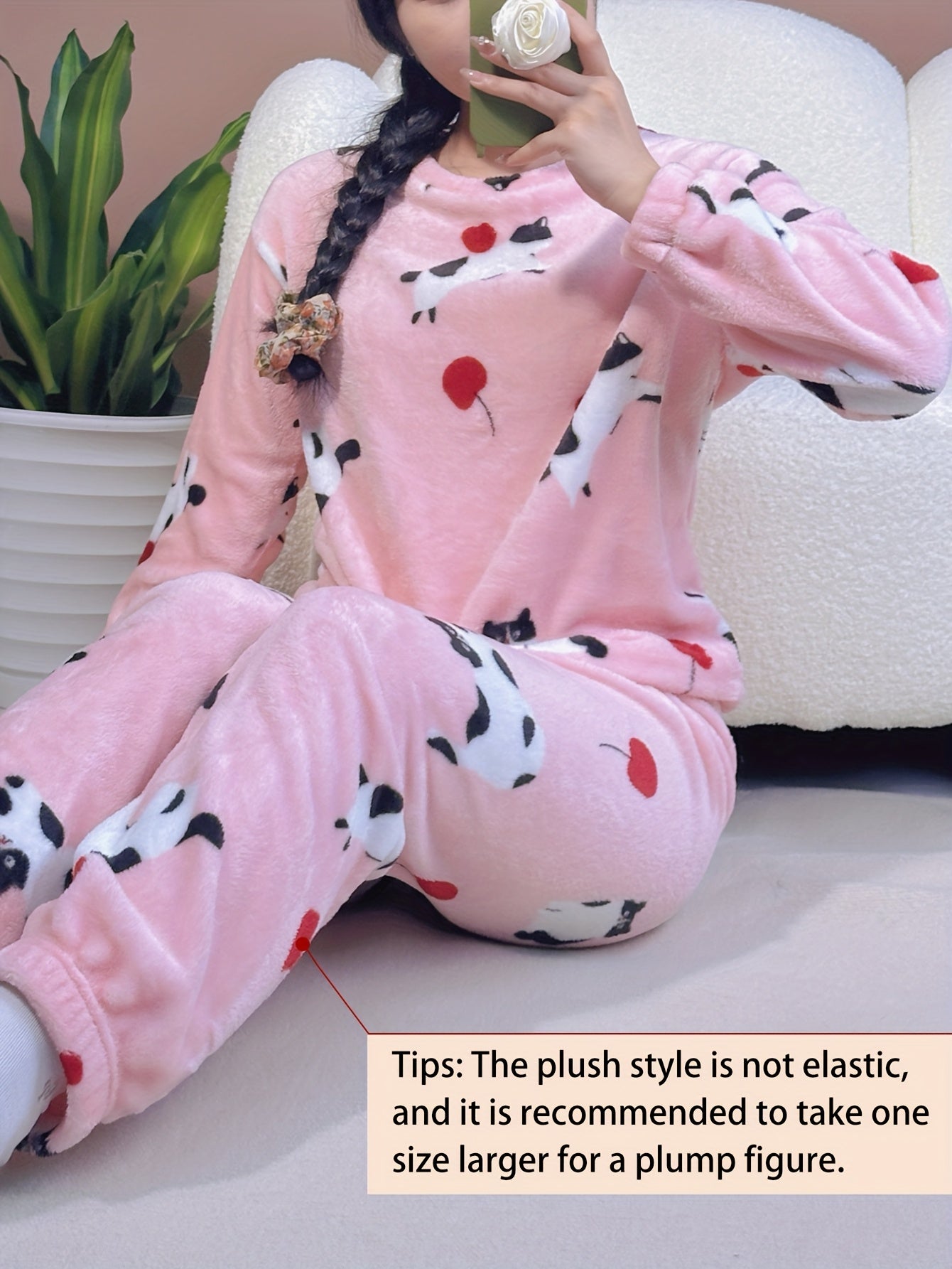 Women's Pajama Set | Floral Print | Soft Stretchy Comfort | Polyester