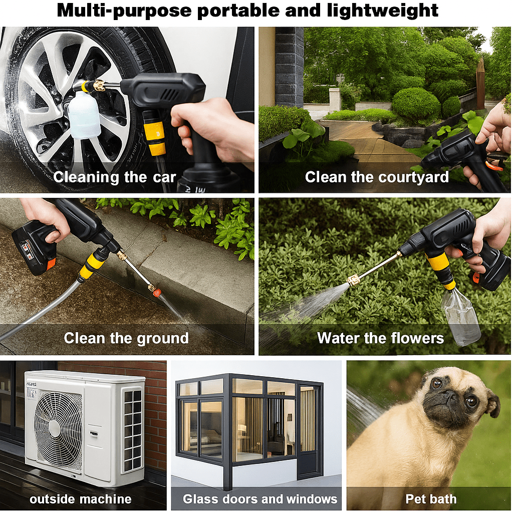 Portable Cordless Cleaning System with Rechargeable Battery
