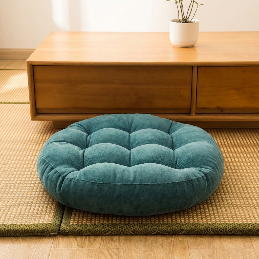 Luxurious Corduroy Floor Pillow – Cozy Cushion for All Spaces